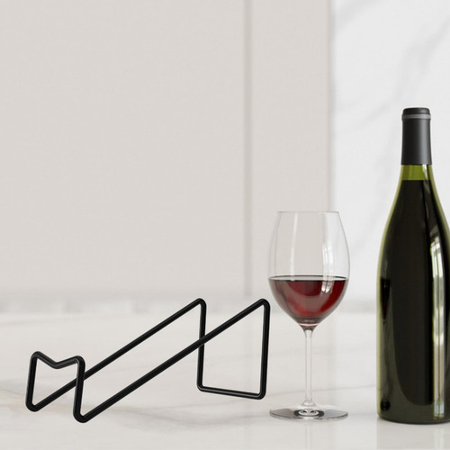 Soporte De Vinos De La Encimera Botella Botella Negro