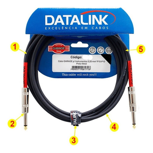 Cabo Datalink Garage Line 5m P10 / P10