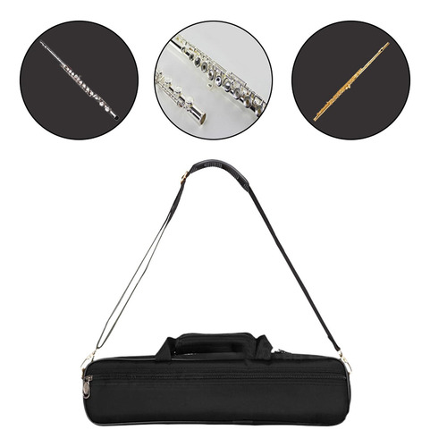 Estuche De Transporte Para Flauta, Correa Ajustable,