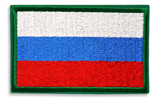 Velcro Con La Bandera Rusa - Parches Bordados De Velcro Con