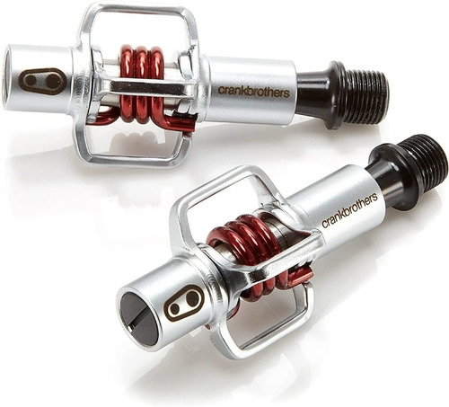 Imagen 1 de 4 de Pedales Crankbrothers Eggbeater 1 Silver Red - Racer Bikes