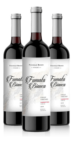 Vino Tinto Fumata Bianca Malbec Single Vineyard Pack X3