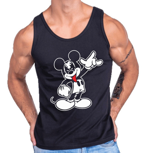 Playera Tank Top Mickey Rockero