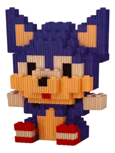 Bloques Mágicos Figuras Armables 3d Sonic Personajes