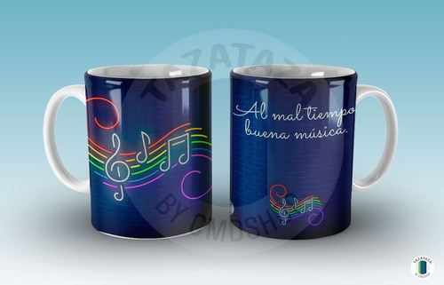 Imagen 8 de 10 de Taza Mug Musica Rock Arctic Monkeys. Jll. Massive Attack.