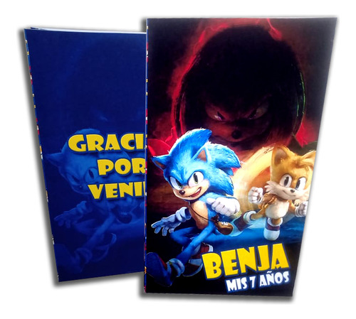 Bolsitas Golosineras Sonic 2 La Pelicula X 20 Personalizadas