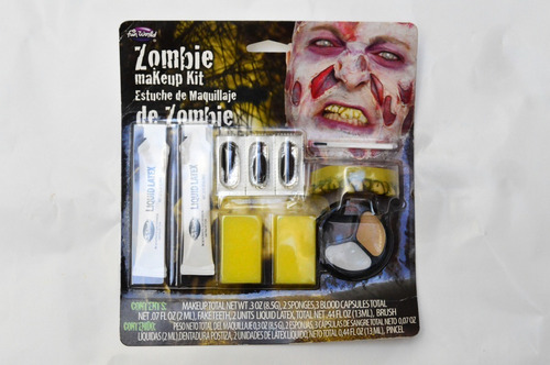 Maquillaje Halloween Zombie Kit Maquillaje Fiesta | Meses sin intereses