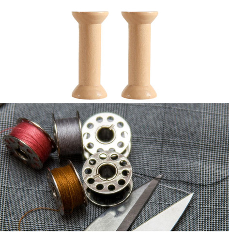2 X 2x Carretes De Madera, Bobinas De Costura, Hilo De