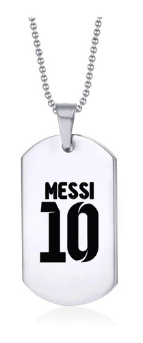 Collar Messi Joya Futbol Unisex Acero Quirúrgico 316