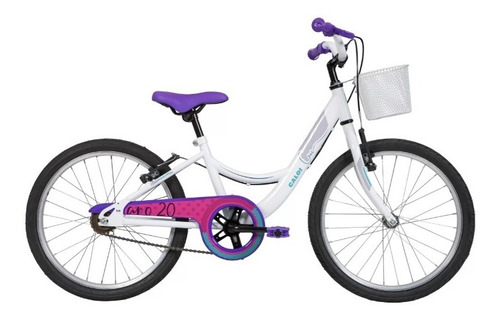 Bicicleta Caloi Ceci Aro 20 Branca Bike Infantil Modelo Novo