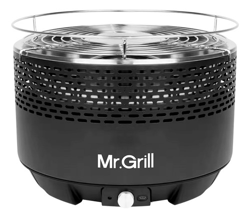 Parrilla Portátil Turbo Grill Negro Con Maletín - Mr Grill
