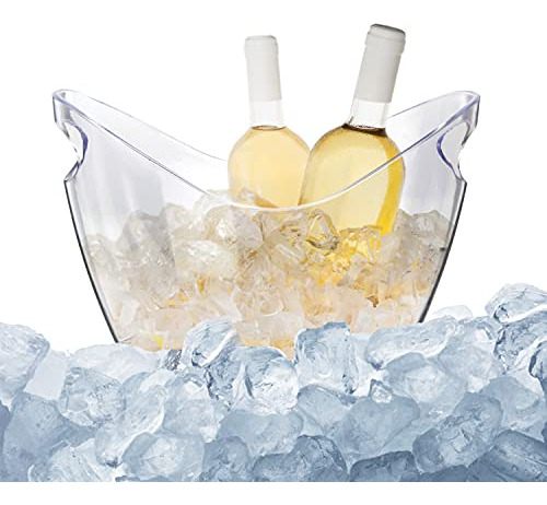 Cubo De Hielo Transparente De 4 Litros Para Bebidas Transparente