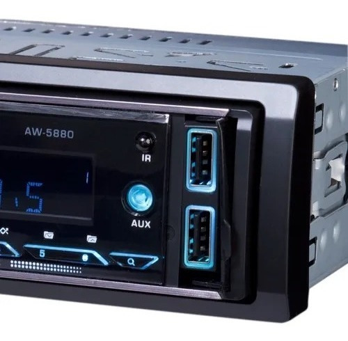 Imagen 3 de 6 de Radio De Auto Aiwa Aw-5880 Usb Sd Aux Bluetooth Negro