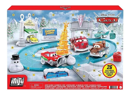 Cars Mini Racers Micro Pixar Disney Navidad Limited Edt Red