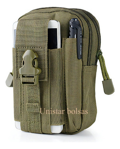 Bolsa Tática Porta Objeto Militar De Cintura 1525 Cor Verde