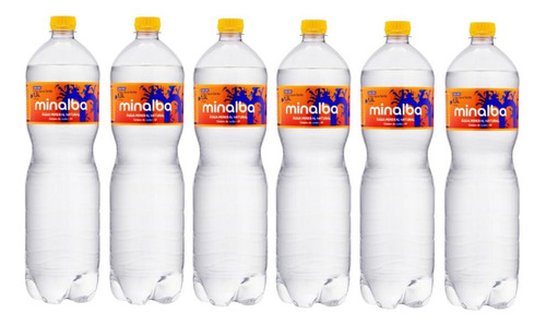 Água Mineral Com Gás Minalba Garrafa 1,5l Com 6 Unidades
