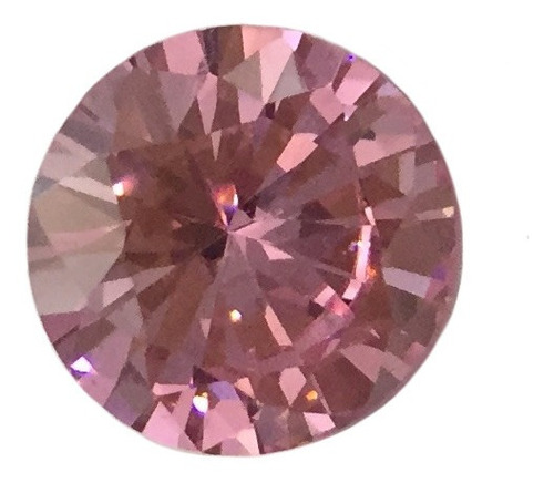 Diamante Creado Rosa Round 10mm  