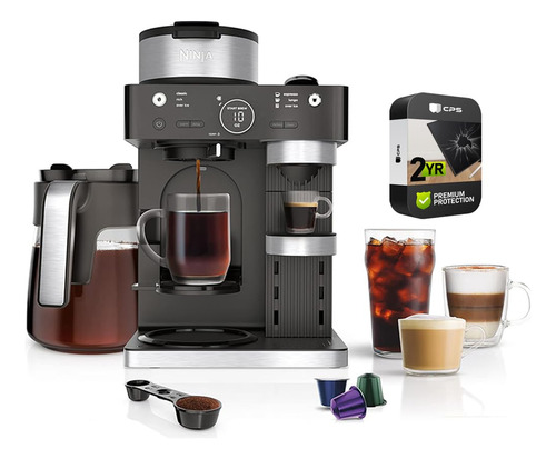 Ninja Cfn601 Espresso & Coffee Barista System Negro Y Acero.