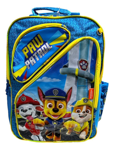 Mochila Con Carro Rueditas Paw Patrol Escolar Grande Calidad