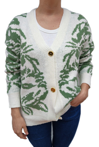 Cardigan Saco Sweater De Lana Mohair Abrigado