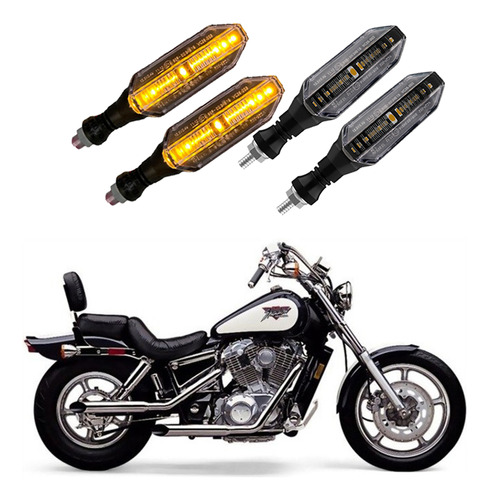 Kit 4 Setas Esportivas P26 Honda Shadow Vt 1100 2008 2009