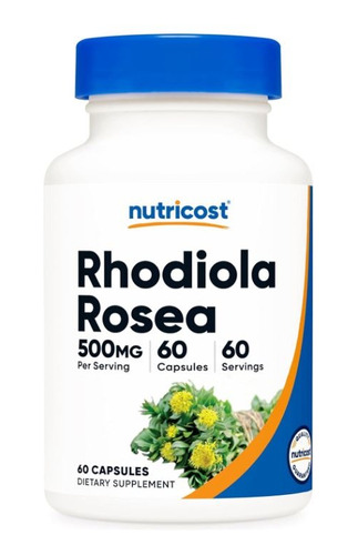 Original Nutricost Rhodiola Rosea 500 Mg, 60 Cap, 60 Ser