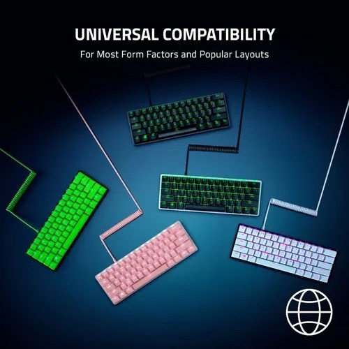 Imagen 5 de 6 de Razer Pbt Keycaps + Cable Para Teclado Mecánico Ingles Us Cu