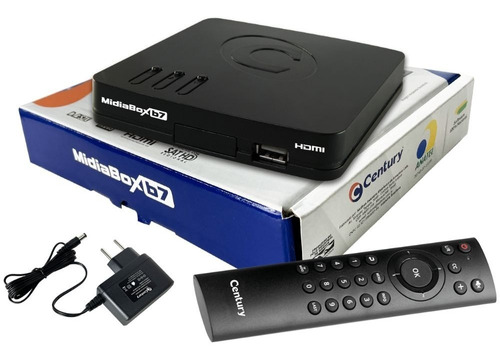 Receptor Midiabox B5 Century Midia Box B5 Hdtv Banda Ku 5g