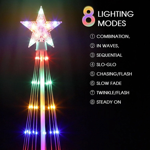 Mc P Estrellas De Navidad For Árbol Com Lámpara Led De