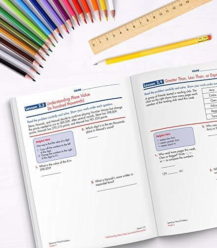 Book : Spectrum Word Problems Grade 3 Math Workbooks,...