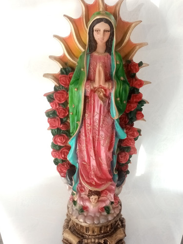 Virgen De Guadalupe, Figura De Resina 