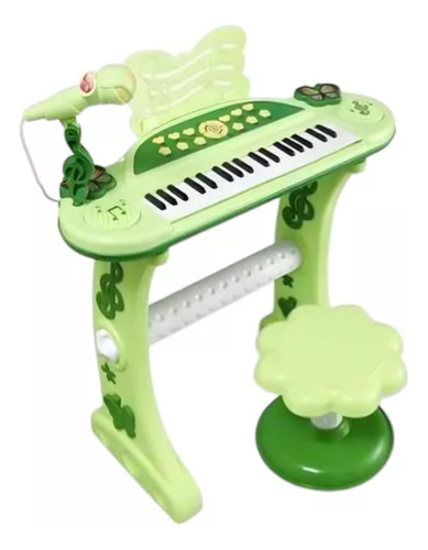 Organo Electronico Musical Infantil Jdl 8868b Color Verde