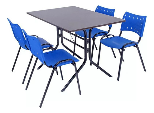 Jogo Mesa Moema 120x70 Com 4 Cadeiras Azul Restaurante Bares Desenho Do Tecido Das Cadeiras Iso