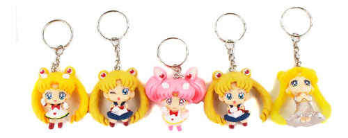 Llaveros Sailor Moon Y Compañia. 5 Cms Chibi Moon.  
