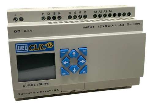 Controlador Logico Clp Clw-02 20hr-d 3rd 24vcc Weg 11268416