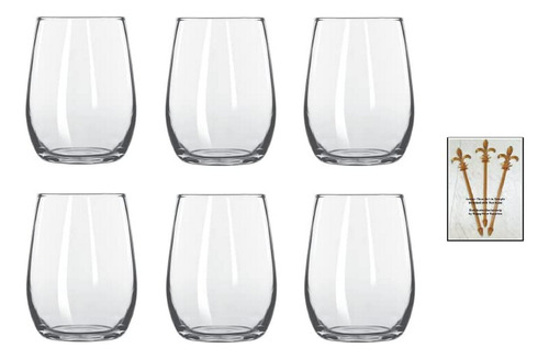 Stemless 6 Ounce Wine Taster - Mini - Sample Glass 260, Set 