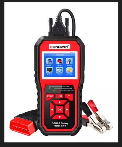 Escáner Automotriz Konnwei 2 En 1 Kw870 Batería
