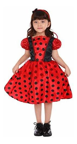 Chicas Halloween Ladybug Costume Ladybug Cosplay Vestid...