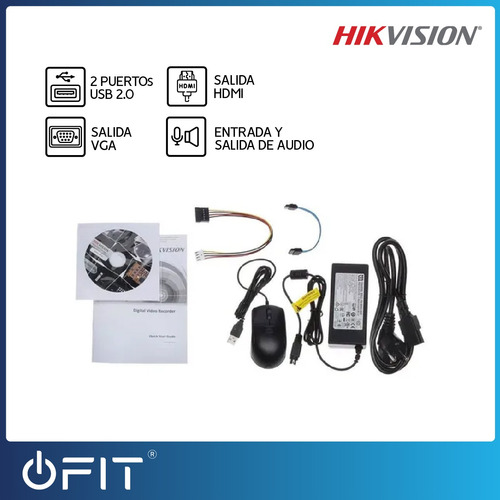 Imagen 4 de 7 de Dvr Hikvision 4 Canales + 1 Ch Ip 960p Turbo 3.0 Hd