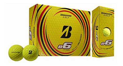 Bridgestone Pelotas De Golf E6 2021 (una Docena), Color