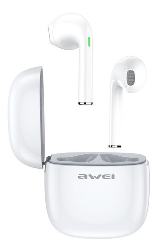Fone De Ouvido Awei T28 Bluetooth Sem Fio Sports Earbuds Cor Branco