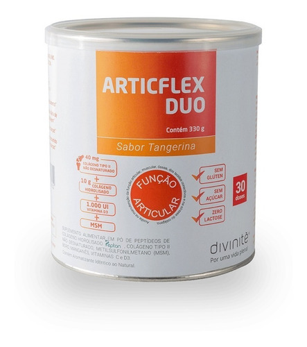 Articflex Duo 330g Sabor Tangerina