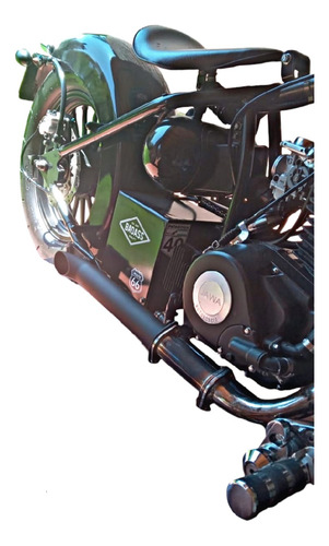 Jawa Daytona Spider Bobber Escapes Bronco Model S