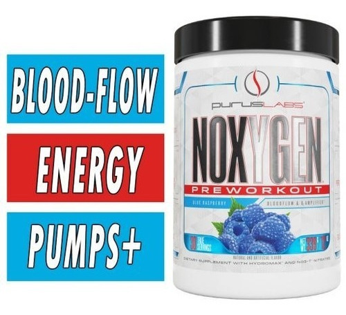 Purus Labs Noxygen Pre Entreno 30 Servs Mf Sabor Blue Raspberry