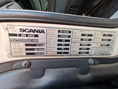 Imagem 9 de 15 de Scania P360 Optycruize 6x2 Com Ar Condicionado Impecavel