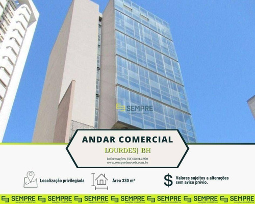 Imagem 1 de 21 de Andar Corporativo Para Alugar, 330 M² E 07 Vagas - Lourdes - Belo Horizonte/mg - Ac0182
