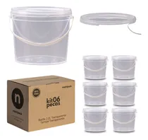 Comprar Pote Lacrado Para Suplementos Em Pó - Kit 6 Pçs