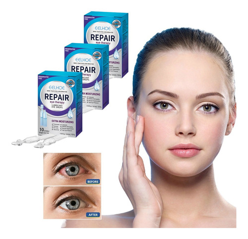 3×gotas Para Ojos Con Visión Borrosa, 18 Ml, Deep Repair