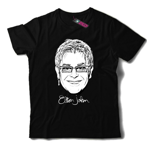 Remera Elton John The Rocket Man Piano 1 Dtg Premium