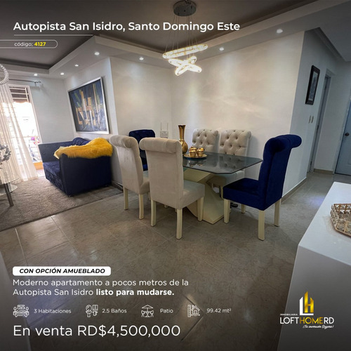Vendo Apartamento En San Isidro De Oportunidad 3 Habitacione